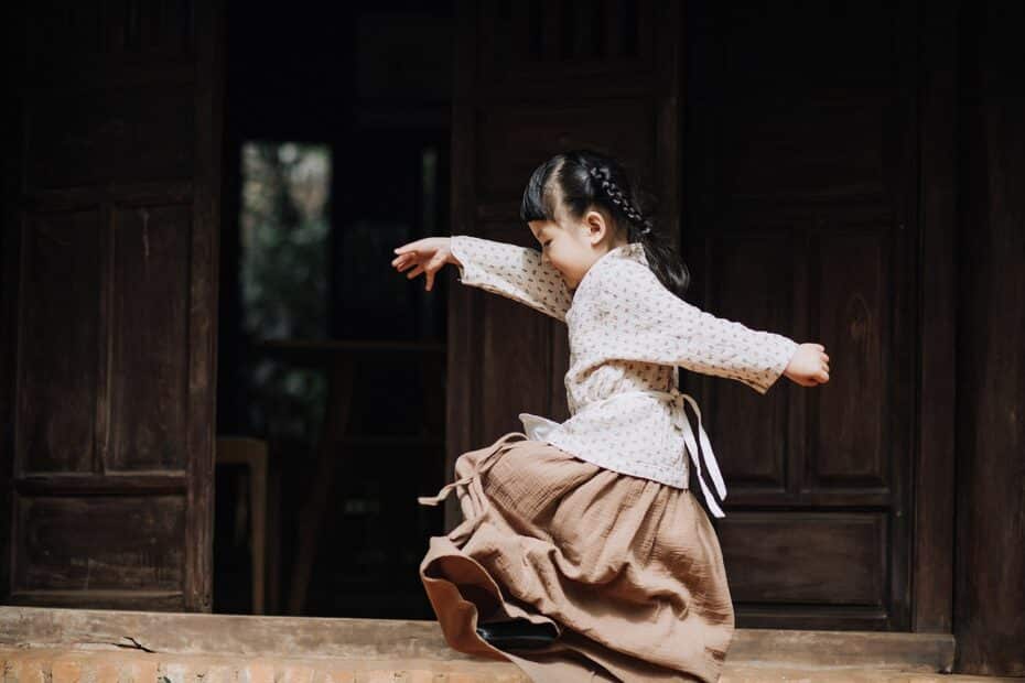 kid, girl, playing
